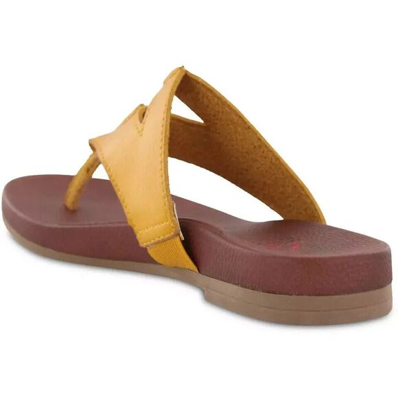 MIA‎ Amore Women's Patriciaa Flat Sandals Cognac 9M New - Picture 2 of 7